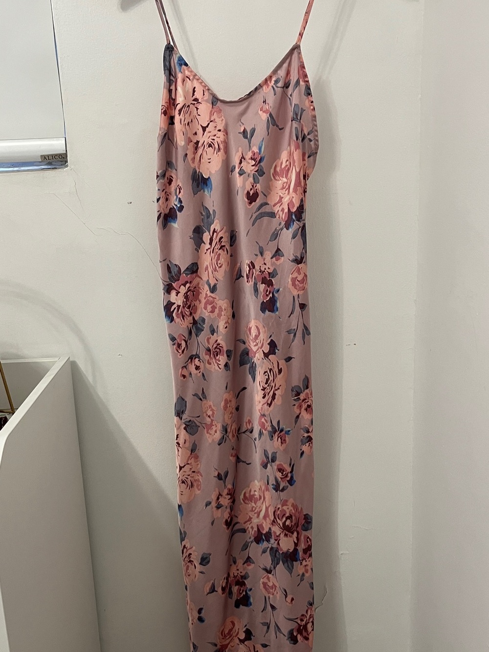 Free People Floral Maxi Slip Dress: Lavender Pink